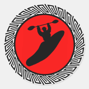 THIS KAYAK VIBE CLASSIC ROUND STICKER