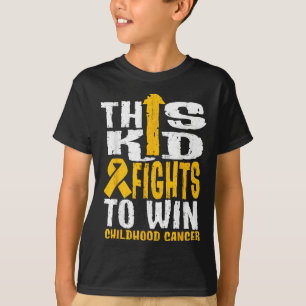 This Kid Fights To Win Childhood Cancer Awareness T-Shirt