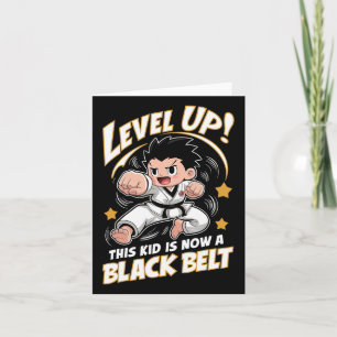 This Kid Is Now A Black Belt Karate Hapkido Award  Card