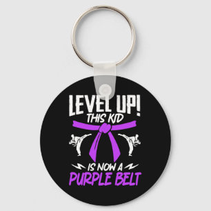 This Kid Is Now A Purple Belt Karate Taekwondo Mar Key Ring