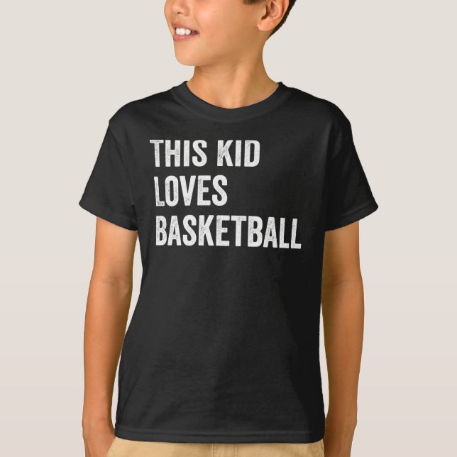 This Kid Loves Basketball Lover T-Shirt (Front)