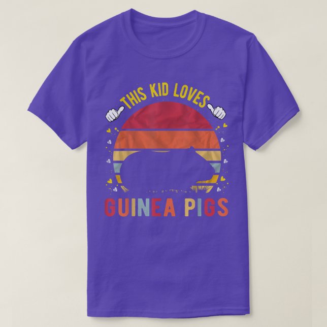 This Kid Loves Guinea Pigs Boys And Girls Guinea P T-Shirt (Design Front)