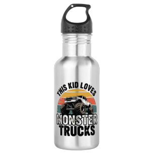 This Kid Loves Monster Trucks 532 Ml Water Bottle