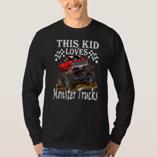 This Kid Loves Monster Trucks Boys Girls 1 T-Shirt