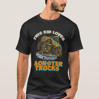 This Kid Loves Monster Trucks Pickups T Shirt