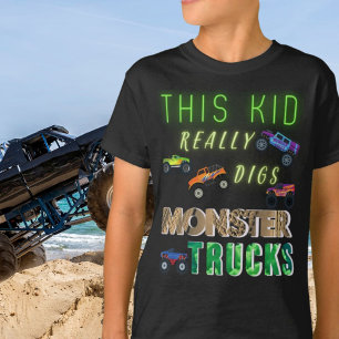 This Kid Really Digs Monster Trucks T-Shirt