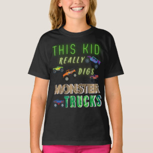This Kid Really Digs Monster Trucks T-Shirt