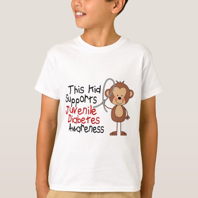 This Kid Supports Juvenile Diabetes Awareness T-Shirt (Front)