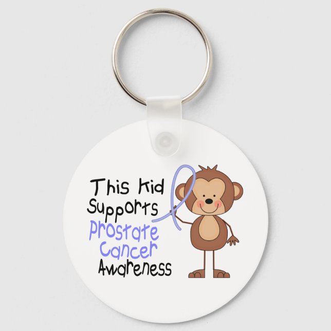 This Kid Supports Prostate Cancer Awareness Key Ring (Front)