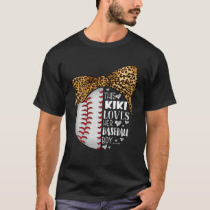 This Kiki Loves Her Baseball Boy Mother's Day Leop T-Shirt