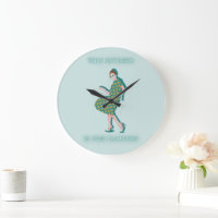 This Kitchen is for Dancing Green Woman Poster