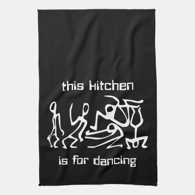 This Kitchen is for Dancing Tea Towel (Vertical)