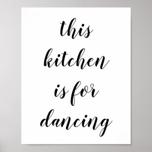 This Kitchen Is For Dancing Wall Art
