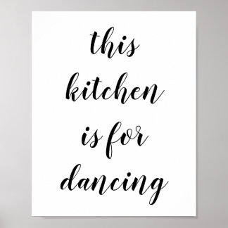 This Kitchen Is For Dancing Wall Art