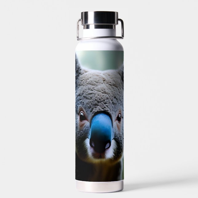 This Koala Bear Just Loves A Selfie,  Water Bottle (Back)