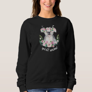This Koala Is My Spirit Animal Cute Koala With Flo Sweatshirt