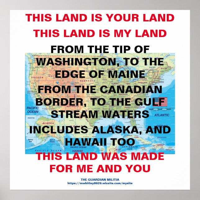This Land is your Land Poster (Front)