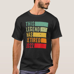 This Legend Has Retired 2022 Dad Grandpa Retirem T-Shirt
