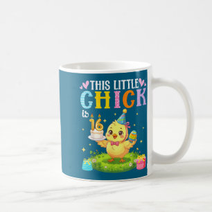 This little chick is 16 years old birthday easter coffee mug