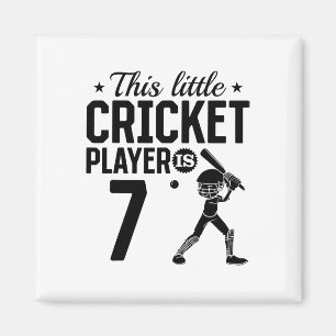 This Little Cricket Player Is 7 Years Old - 7th Bi Magnet