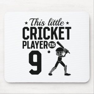 This Little Cricket Player Is 9 Years Old - 9th Bi Mouse Mat