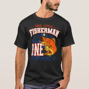 This Little Fisherman Is One Birthday Celebration T-Shirt