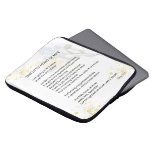 This Little Heart Of Mine - Gratefulness Poem Laptop Sleeve