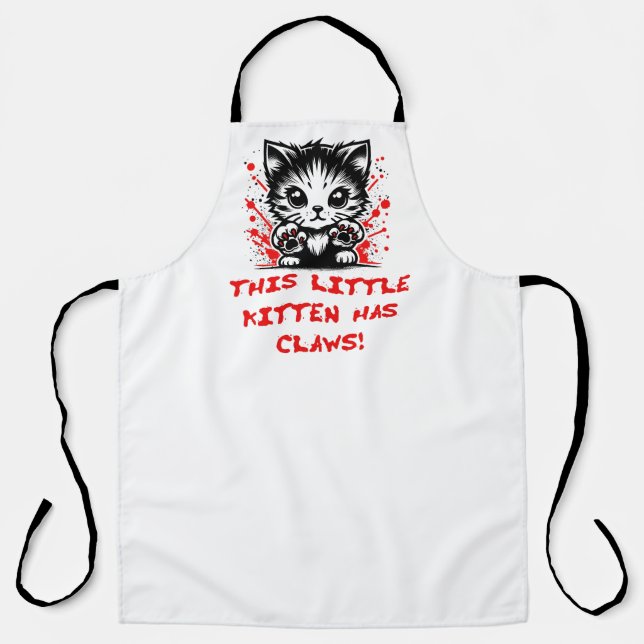 This Little Kitten Has Claws Apron (Front)