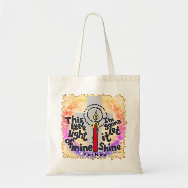 This Little Light Christian  tote bag (Front)