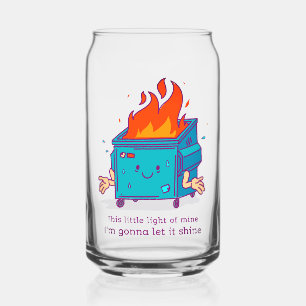This Little Light: Dumpster Fire Can Glass