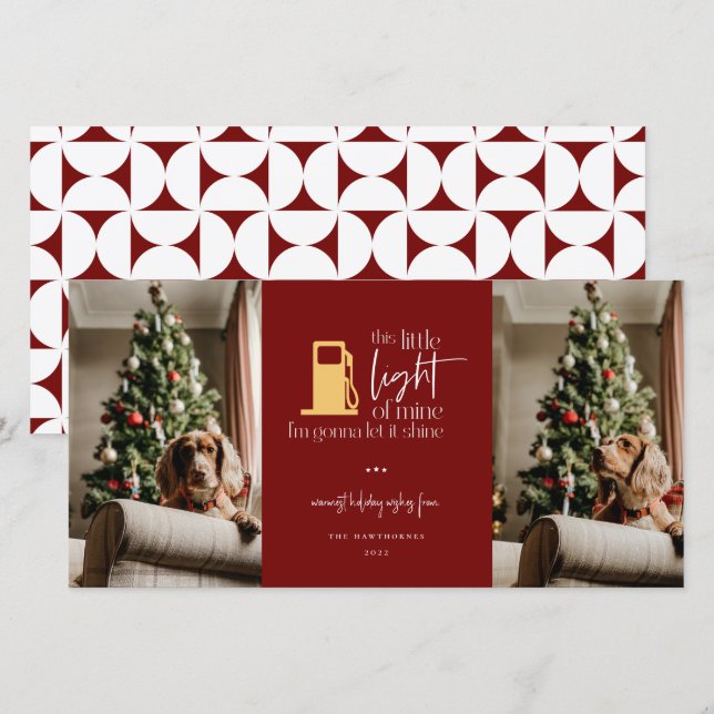 This Little Light Funny Christmas 2 Photo (Front/Back)