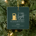 This Little Light Funny Gas Christmas Ceramic Ornament<br><div class="desc">This Little Light Of Mine I'm Gonna Let It Shine,  funny gas Christmas Ornament.</div>