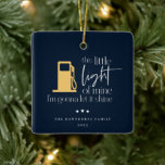 This Little Light Funny Gas Christmas Ceramic Ornament<br><div class="desc">This Little Light Of Mine I'm Gonna Let It Shine,  funny gas Christmas Ornament.</div>