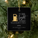 This Little Light Funny Gas Christmas Ceramic Ornament<br><div class="desc">This Little Light Of Mine I'm Gonna Let It Shine,  funny gas Christmas Ornament.</div>