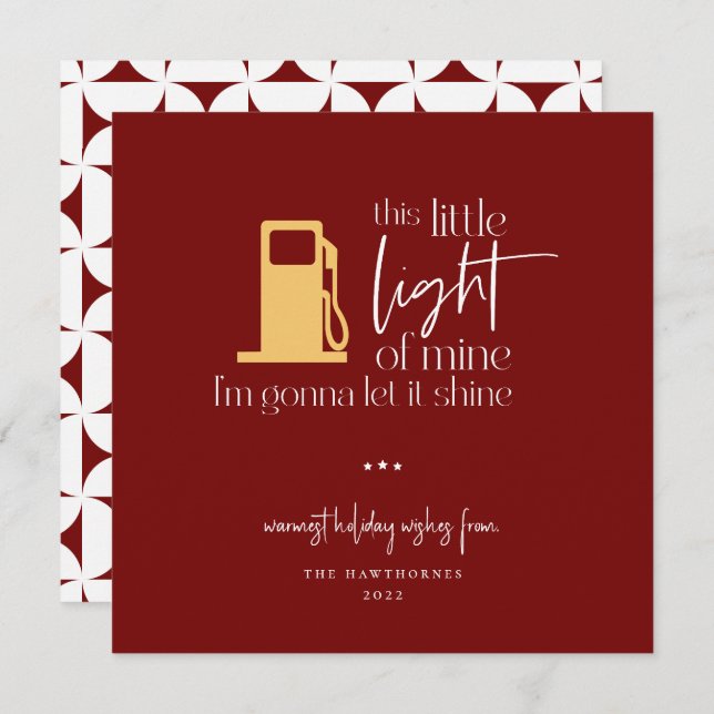 This Little Light Funny Gas Light Christmas (Front/Back)