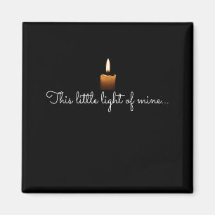 This Little Light of Mine Candle Christian Faith T Magnet