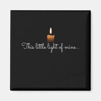 This Little Light of Mine Candle Christian Faith T Magnet