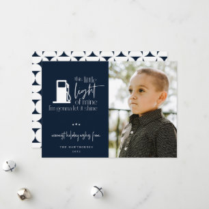 This Little Light Of Mine Gas Humour Photo Holiday Card