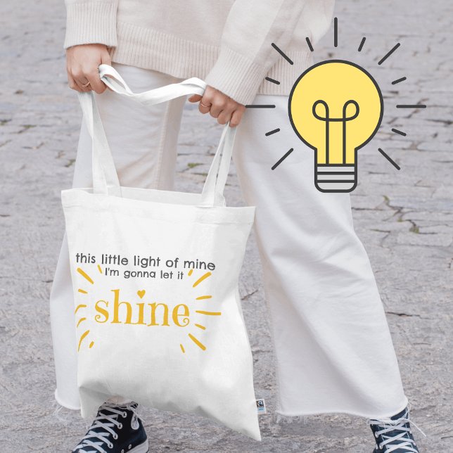 This little light of mine Matthew 5 16 Tote Bag (Creator Uploaded)