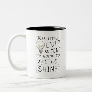 this little light of mine song Two-Tone coffee mug