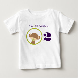 This Little Monkey Birthday Baby T-Shirt
