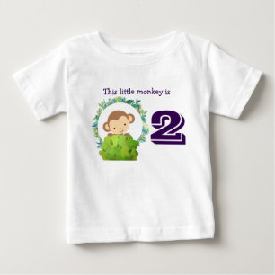 This Little Monkey Cute Safari Birthday Baby T-Shirt