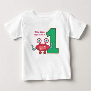 This little monster is one, first birthday baby T-Shirt