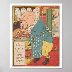  This little pig shad roast beef 1879 Poster