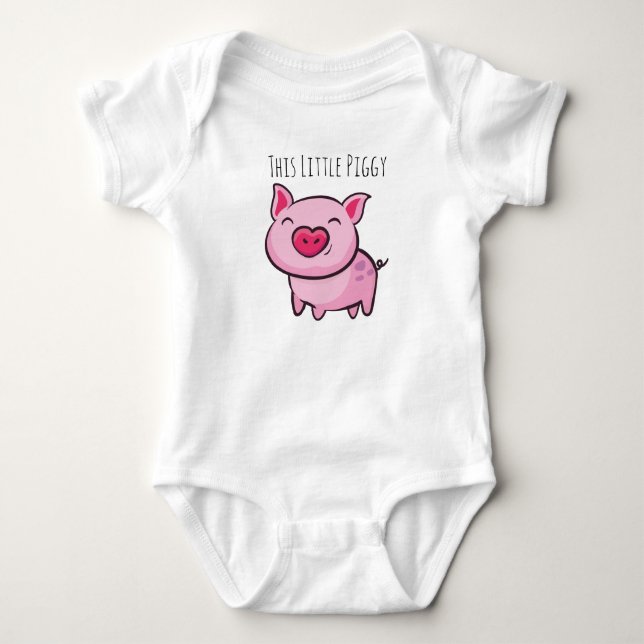 This Little Piggy Baby Sleeper Bodysuit (Front)