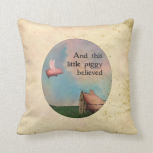 This Little Piggy Believed Cushion
