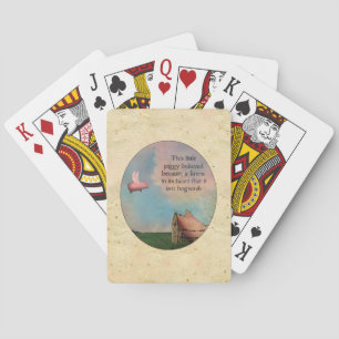 This Little Piggy Believed Playing Cards