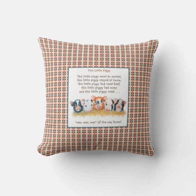 This Little Piggy Cushion (Front)