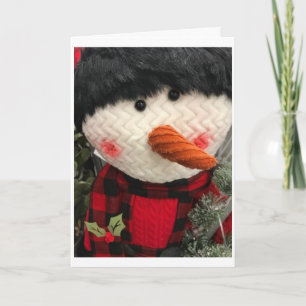 THIS LITTLE SNOWMAN WANTS TO SAY *MERRY CHRISTMAS* HOLIDAY CARD