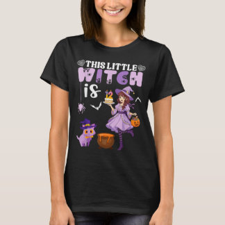 This little witch is 12 years old birthday T-Shirt